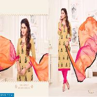 barfi by RR Wholesale chanderi Dress material